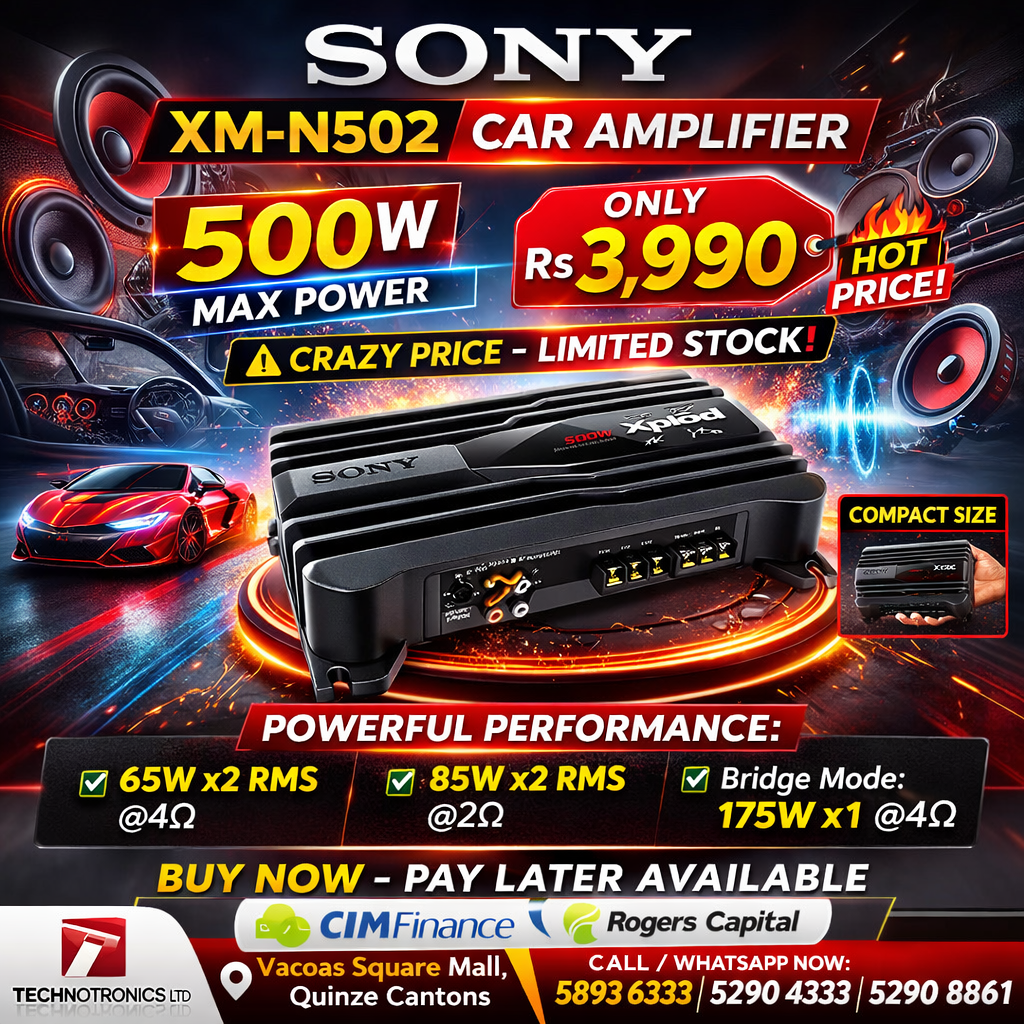SONY XM-N502 500W CAR AMPLIFIER ONLY Rs 3,990 π₯