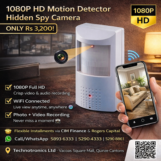 👀🔒 1080P HD Motion Detector Hidden Spy Camera – ONLY Rs 3,200! 🔒👀