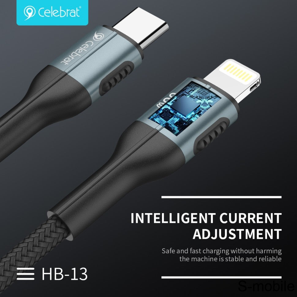 Celebrat HB-13 CL Type-C to Lightning PD 27W Charging Cable