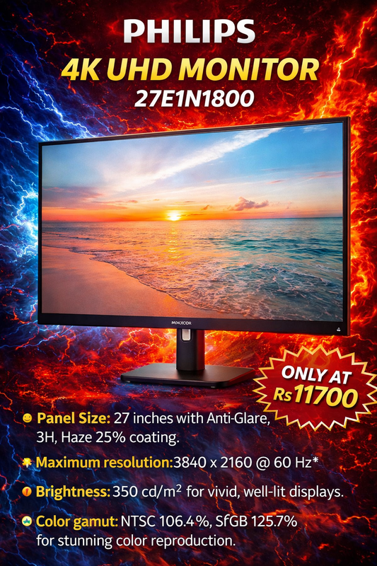 PHILIPS 4K UHD MONITOR 27E1N1800