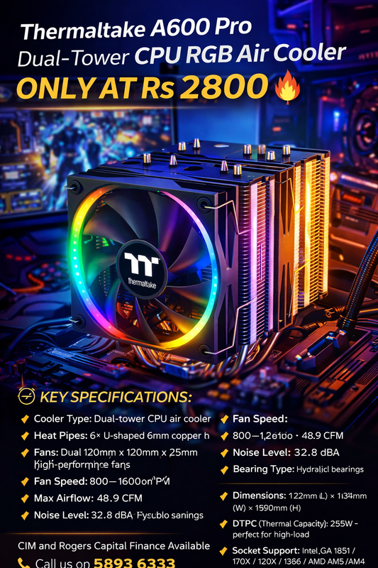 Thermaltake A600 Pro Dual-Tower CPU Air Cooler