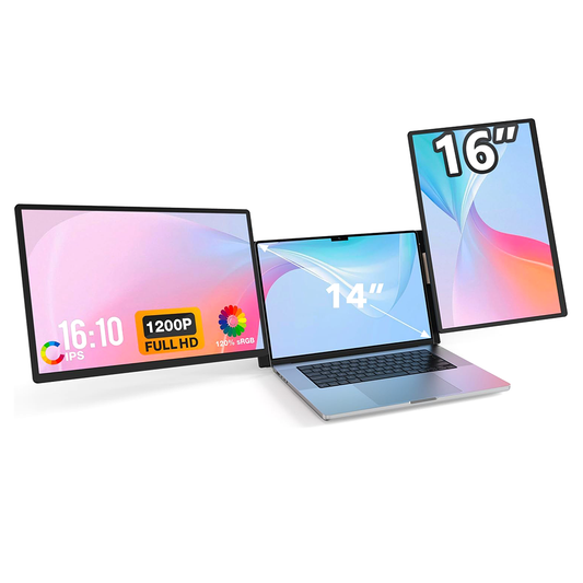 16'' Portable Triple Screen Laptop Monitor S7