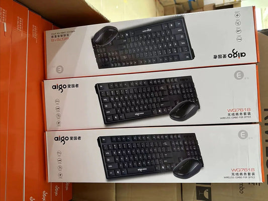 AIGO WQ7618 Wireless Keyboard and M0use Combo