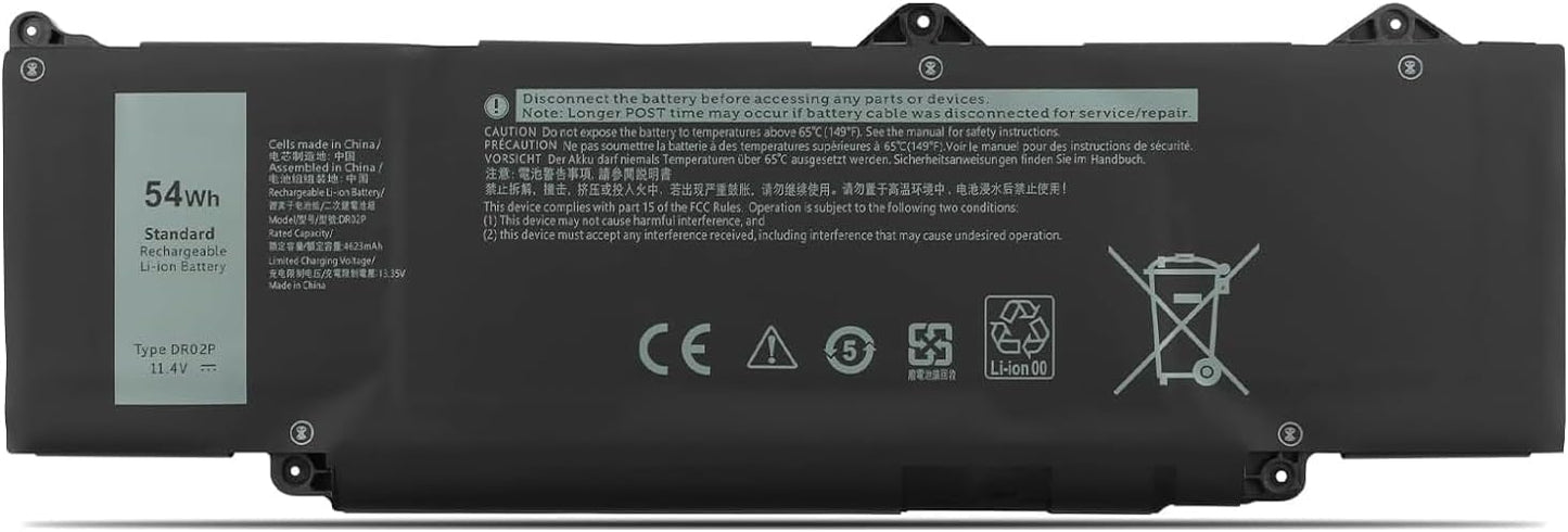 DR02P | 2X1V9 | 02X1V9 | 803W6 | 0803W6 | SW02XL Laptop Battery