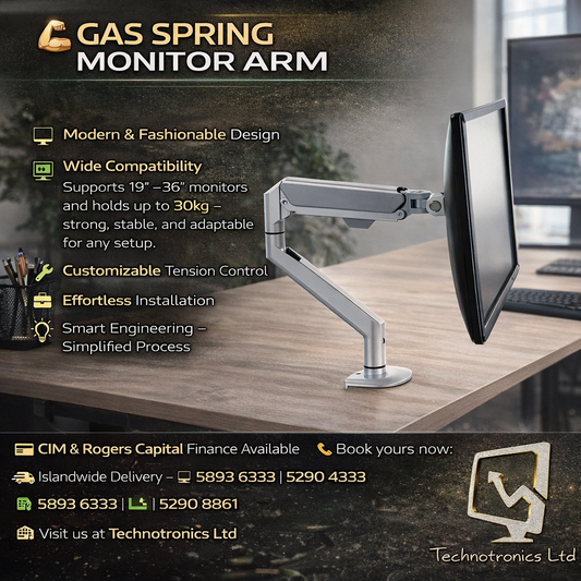 Gas Spring Monitor Arm 19”–36”(MA)