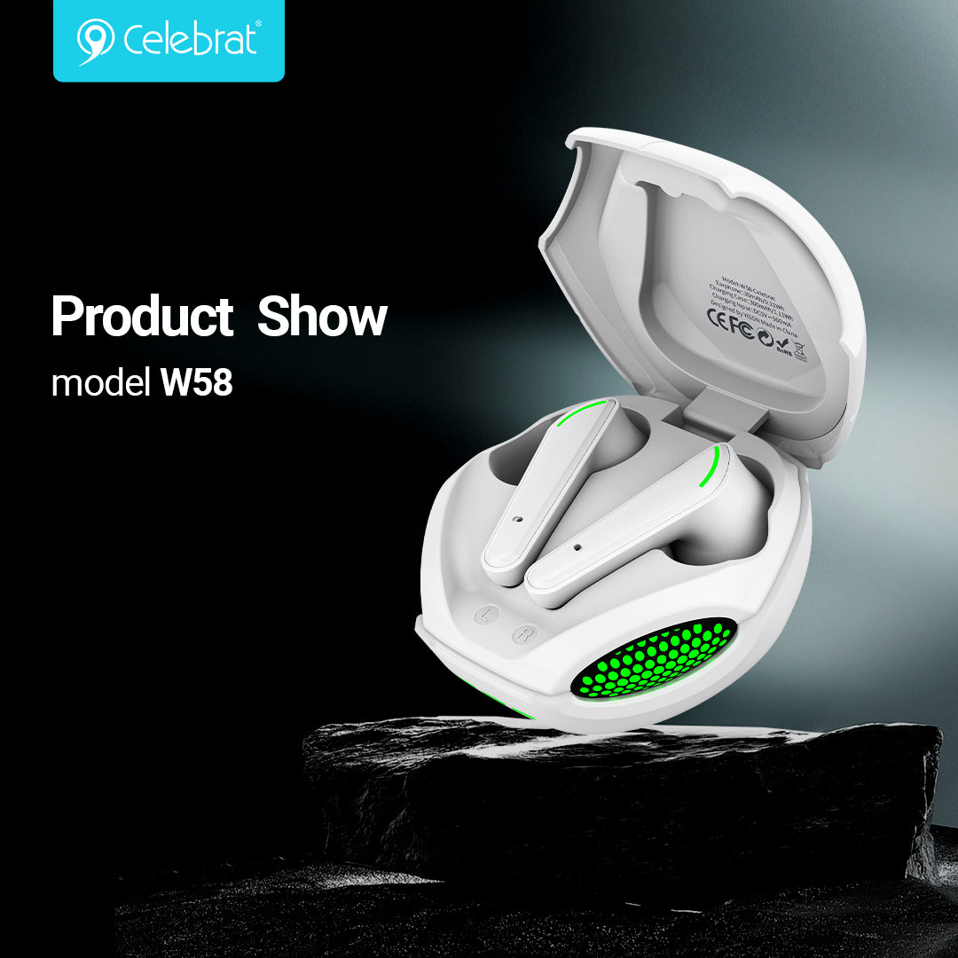 Celebrat W58 Wireless Gaming TWS Earphones