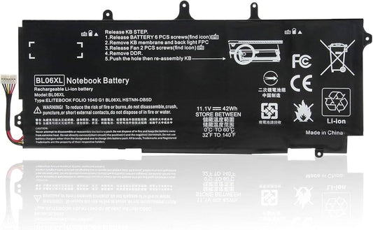 BL06XL Laptop Battery for HP EliteBook Folio 1040 G0 G1 G2