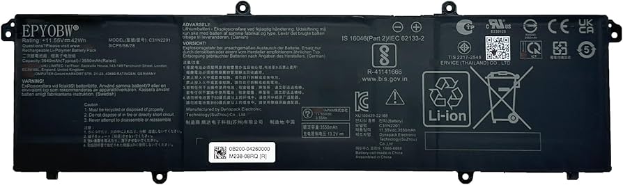C31N2201 Laptop Battery for Asus Vivobook