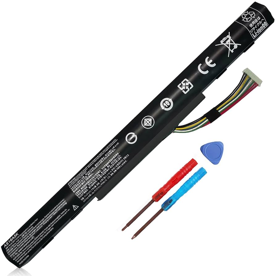 AS16A5K AS16A8K - Battery for Acer Aspire E5-523 E5-553 E5-576 E5-774G N16Q2 E5-576G E5-575G E5-475 F5-573 E5-575-52JF E5-575-33BM E5-575G-76YK E5-575-54SM E5-575G-57D4 E5-576-392H E5-575-54E8 4ICR19/66