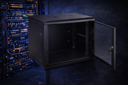 DATA CABINET 9U with Fan+Lock