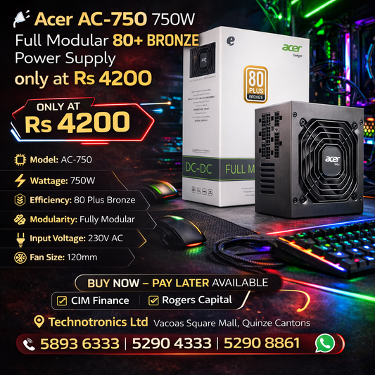 Acer AC-750 750W Full Modular 80+ Bronze Power Supply
