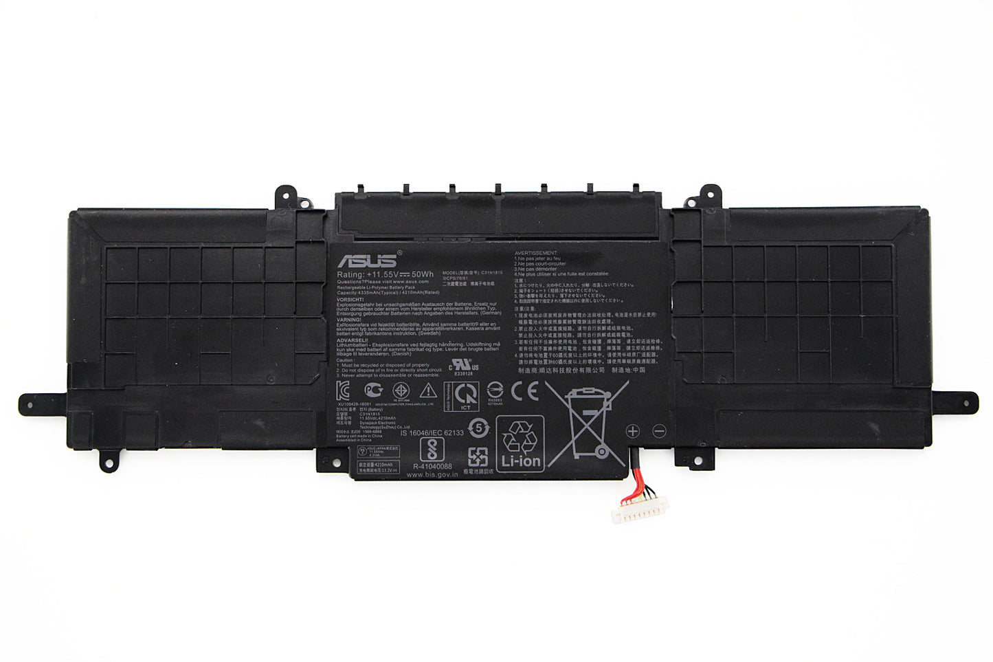 C31N1815 Laptop Battery for ASUS Zenbook 13 UX333 UX333F UX333FN UX333FA UX333FAC RX333 RX333F RX333FA RX333FN BX333F BX333FA BX333FN U3300FN UX333FA-A3022T UX333FN-A3064T RX333FA-A3141T 11.55V 50Wh
