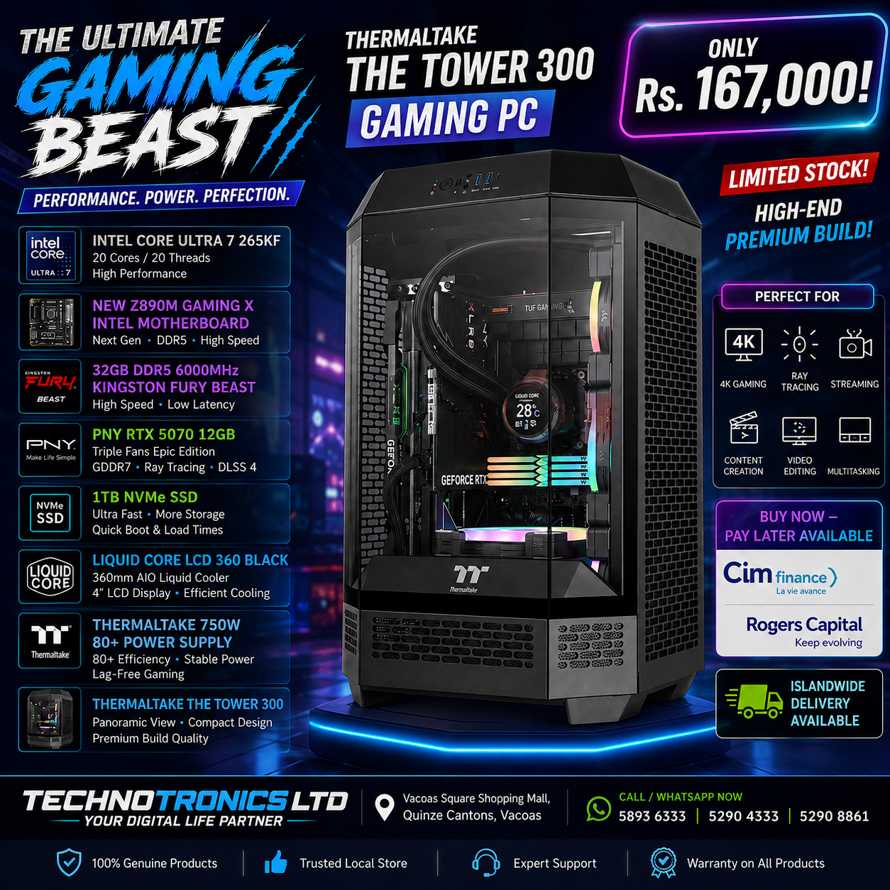 THERMALTAKE THE TOWER 300 GAMING PC