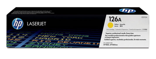 HP TONER CARTRIDGE YELLOW 126A/ CE312A