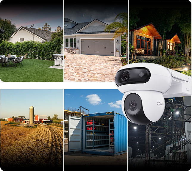 Ezviz HB90x Dual 2K 4G Battery Camera and Solar Panel