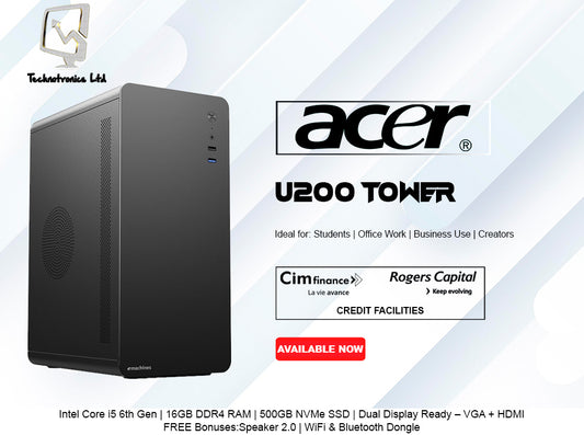 NEW Acer Tower | Intel Core i5 6th Gen | 16GB DDR4 RAM | 500GB NVMe SSD