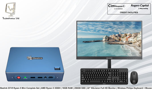 Beelink GT-R Ryzen 5 Mini Complete Set | AMD Ryzen 5 3550H | 16GB RAM | 256GB SSD