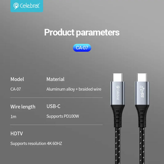 Celebrat CA-07 3in1 Data Cable