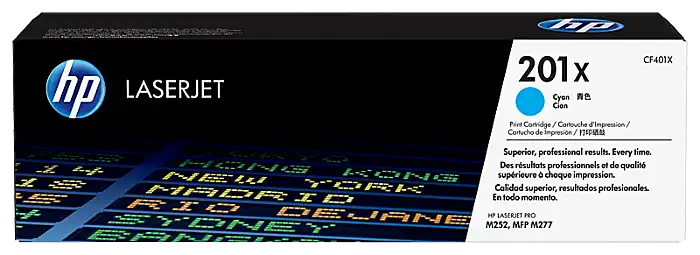 HP Toner CF401X(HP 201X) Cyan with Chip