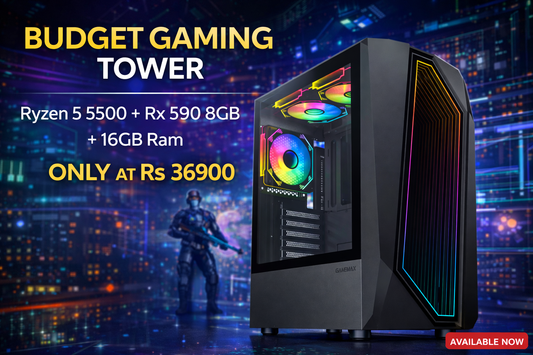 Ryzen 5 5500 + Radeon RX 590 8GB +16GB RAM DDR4