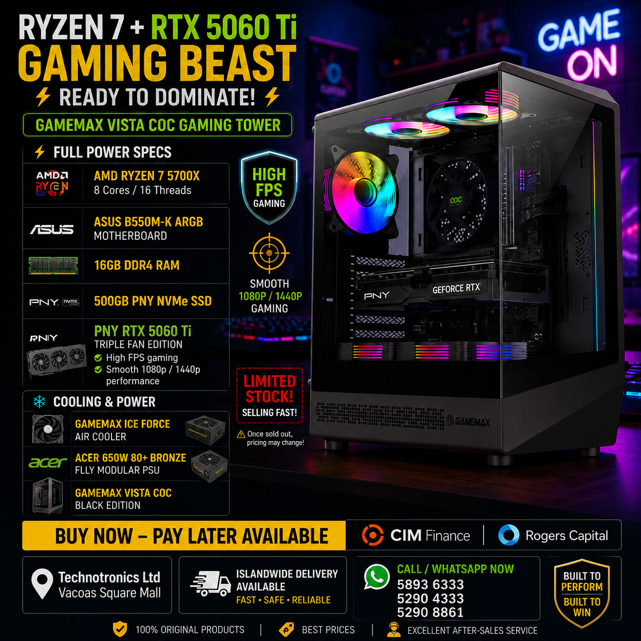 GAMEMAX Vista COC Gaming Tower