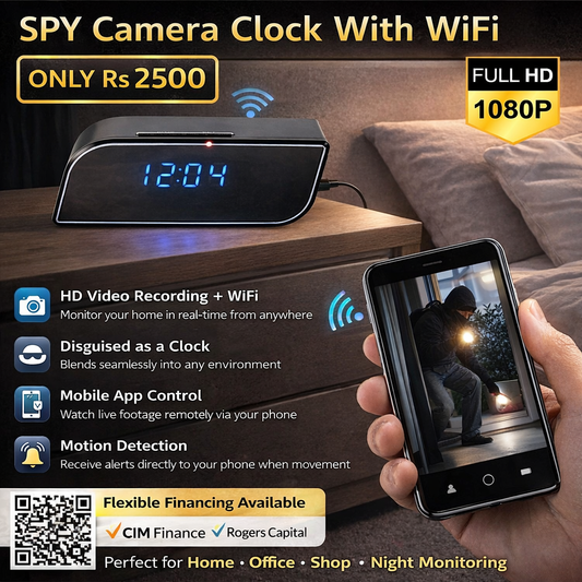 SPY Camera Clock With WiFi