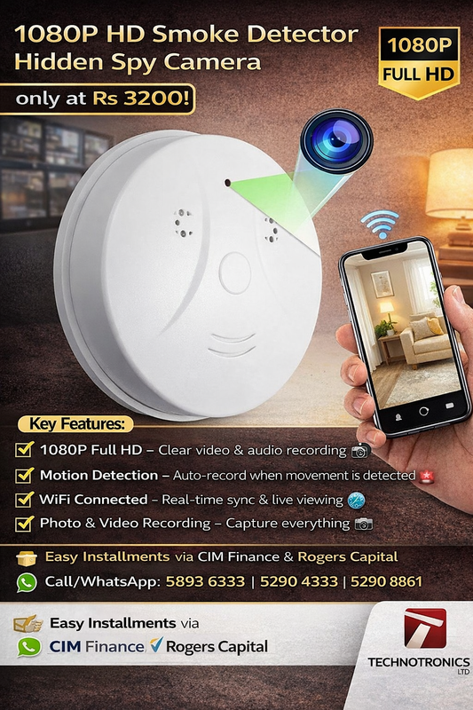 1080P HD Smoke Detector Hidden Spy Camera