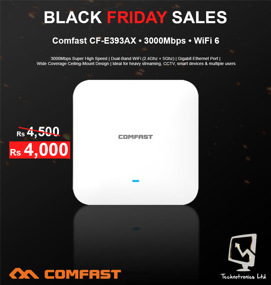 Comfast CF-E393AX WiFi Router - Black Friday Sale