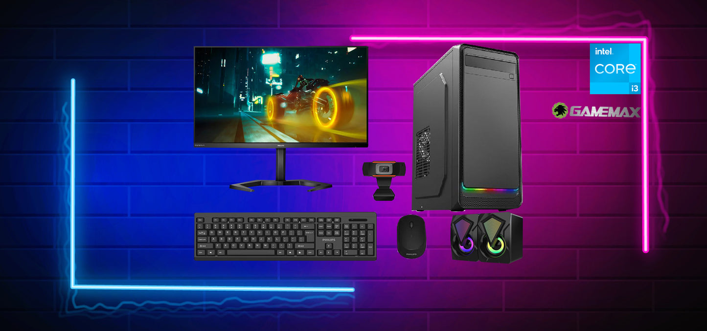 Complete Set Basic Core i3 @3.2 Ghz, 4GB Ram, 480 GB SSD