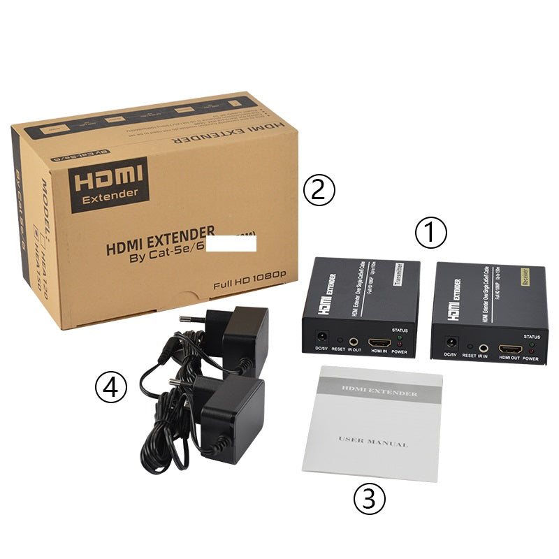 300 M Wireless HDMI Transmitter and Receiver 1080P Audio Video Display Extender(MA)