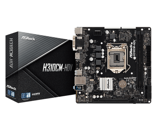 Asrock H310CM-HDV Motherboard