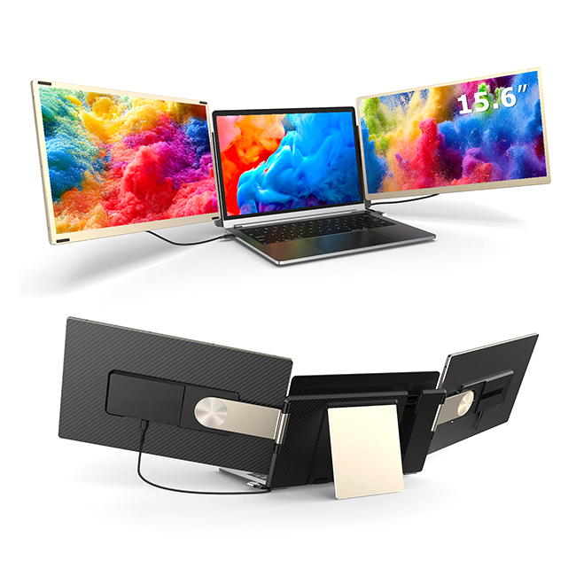 Portable 15.6" Triple Laptop Screen Extender S6