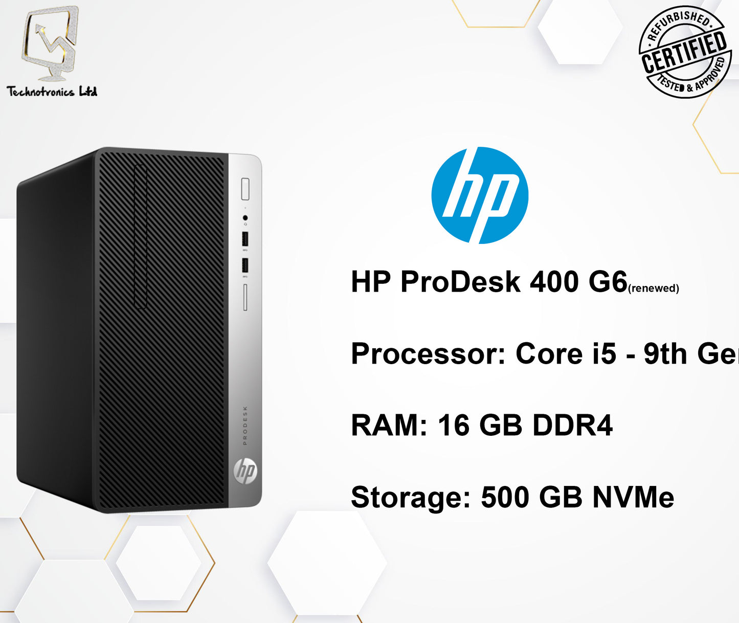 HP ProDesk 400 G6 -Renewed