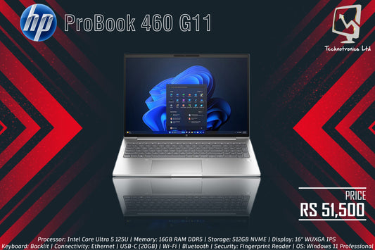 New HP ProBook 460 G11 – Ultra 5, 16 GB Ram DDR5, 500 GB Nvme