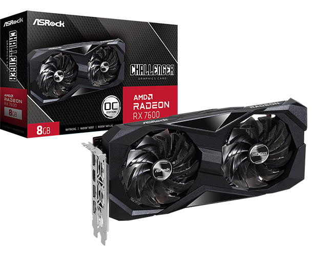 AMD Radeon™ RX 7600 Challenger 8GB OC