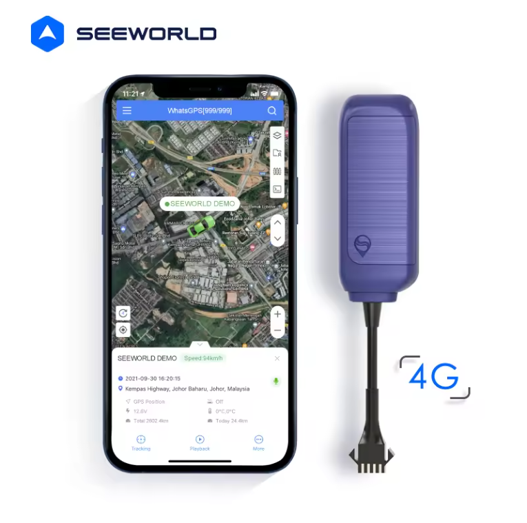 SEEWORLD 4G Anti-theft GPS Tracker Vehicle Tracking Device