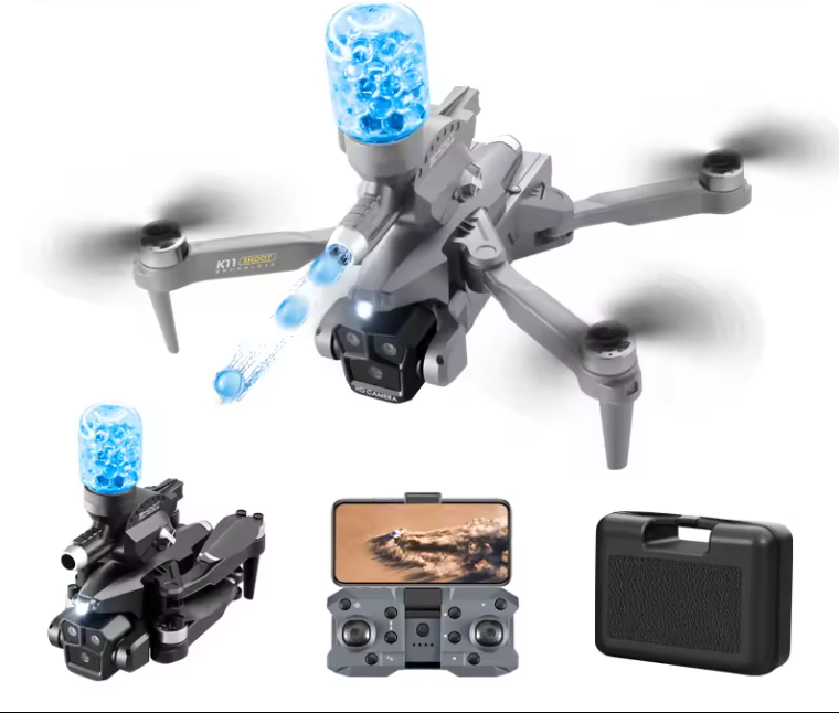 Mini Drone K11 Max with Water Bomb Gun
