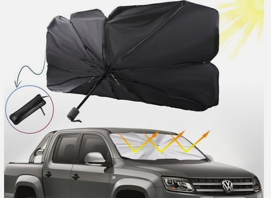 Car Windshield Sun Shade Umbrella Front Window Visor Cover Protector Accessories- Vehicle