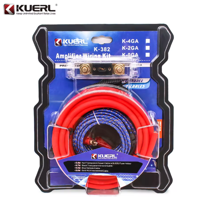 Car audio Subwoofer Power Cable Amp Car Audio 4ga Cable Kit