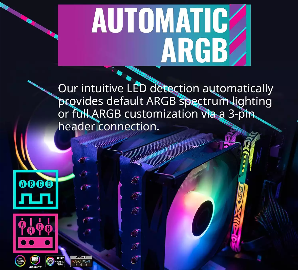 Cooler Master T620S ARGB AIR CPU C00ler