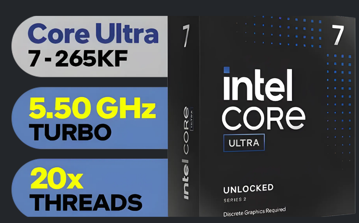Intel Core Ultra 7 Desktop Processor 265KF
