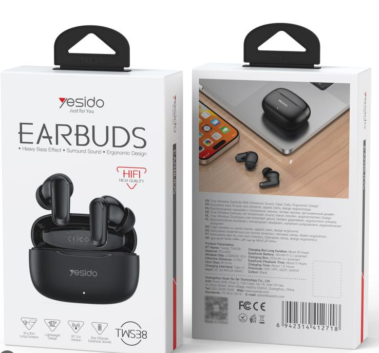 Yesido TWS38 Mini Wireless Earbuds