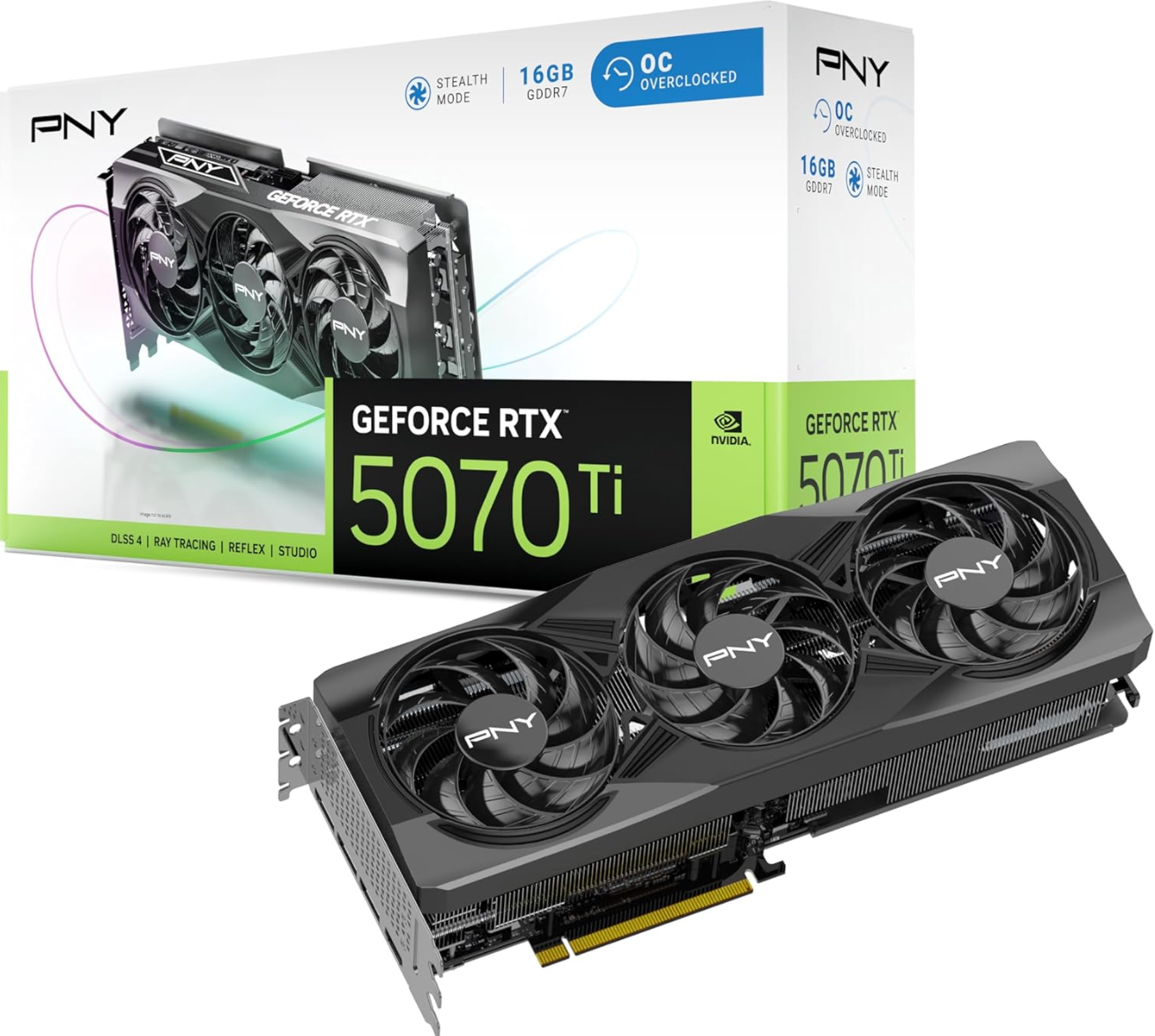 PNY GeForce RTX™ 5070 Ti OC Triple Fan GPU