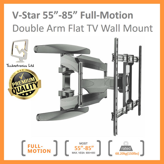 📺💪 Heavy Duty TV Stand - V-STAR S65 for TVs 55" - 85" 💼🖥️
