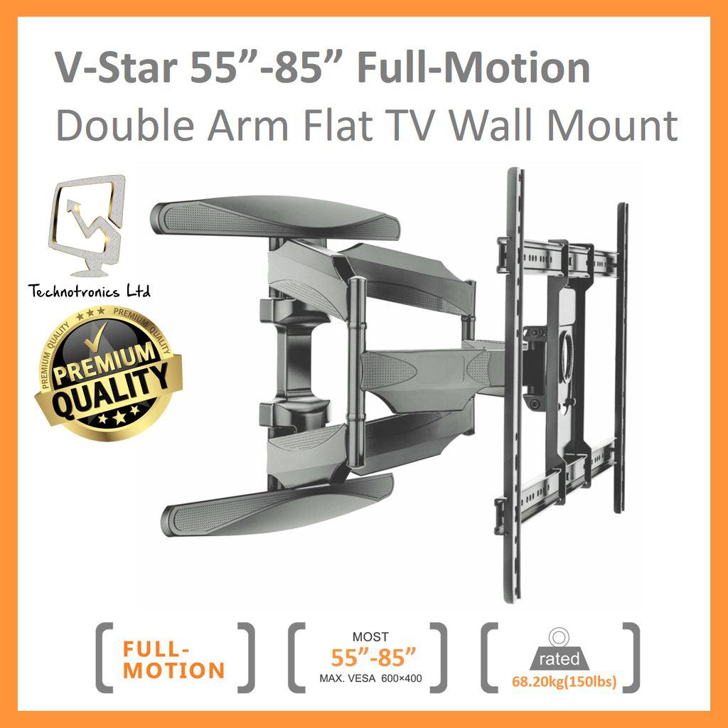 πΊπͺ Heavy Duty TV Stand - V-STAR S65 for TVs 55" - 85" πΌπ₯οΈ