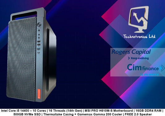 New Thermaltake Working Tower 14th Gen Core i5, 16GB Ram , 500 GB NVME