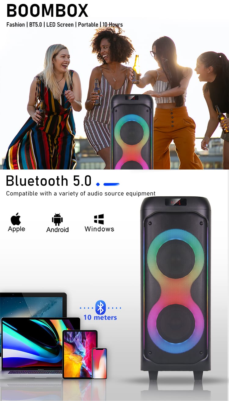 Portable Bluetooth Speaker BOOM -(H0me/ 0utd00r)