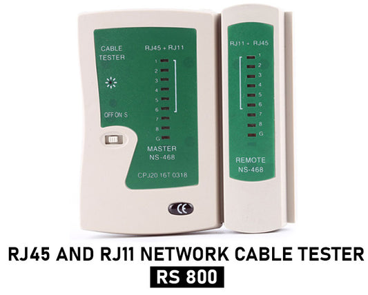 RJ45 AND RJ11 NETWORK CABLE TESTER