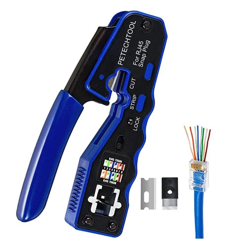 Modular RJ45 Plug Passtrough Crimping tool N618E