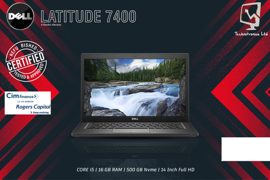 Dell LATITUDE 7400 | CORE i5 | 16 GB RAM | 500 GB Nvme | 14 Inch Full HD